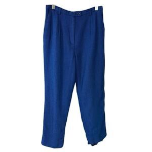 Pendleton 100% Virgin Wool Pants Women’s Petite Size 10 Blue Lined Trousers